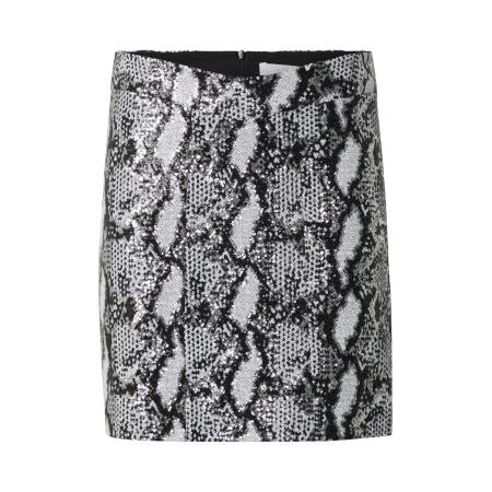 IRO IRO Rok zwart / zilver / offwhite