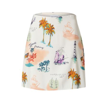 Object OBJECT Rok OBJDinah donkergroen / lila / abrikoos / wit