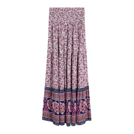 Bershka Bershka Rok crème / navy / perzik / pink