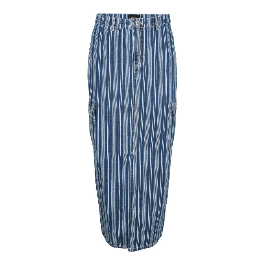 Pieces PIECES Rok JUBEL blauw / wit -
