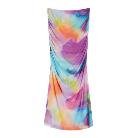 Bershka Bershka Rok lichtblauw / mauve / lichtlila / oranje