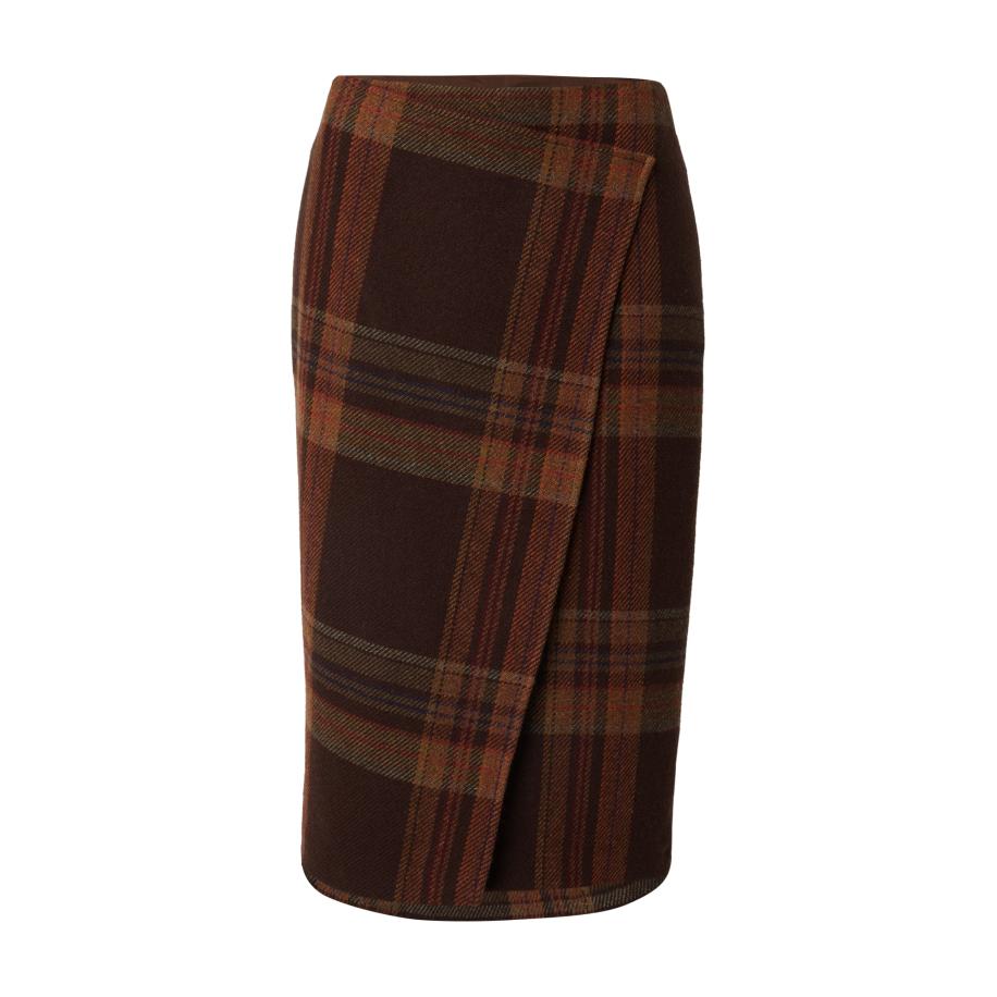 Polo Ralph Lauren Rok bruin / olijfgroen / oranje / rood Bruin