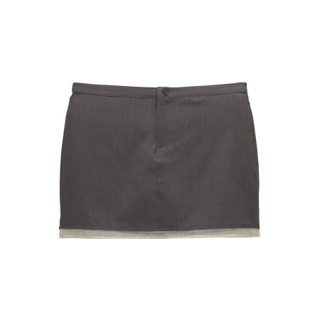 Pull&Bear Pull&Bear Rok donkergrijs / wit