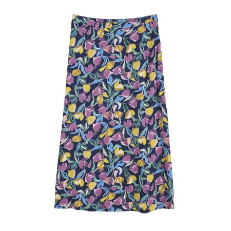 Seasalt Cornwall Seasalt Cornwall Rok Wild Pansy navy / lichtblauw / geel / lila