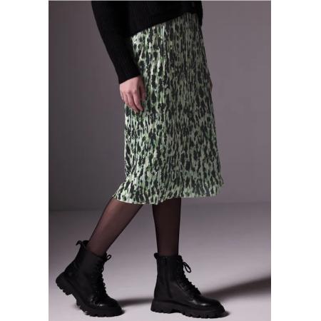 Street One Geprinte geplooide rok van mesh