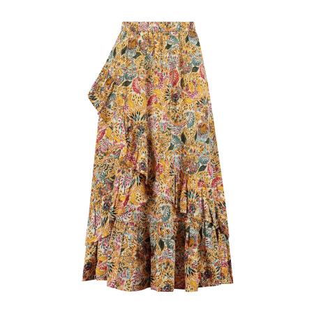 Shiwi Shiwi Rok Geraldine geel / smaragd / zwart / wit