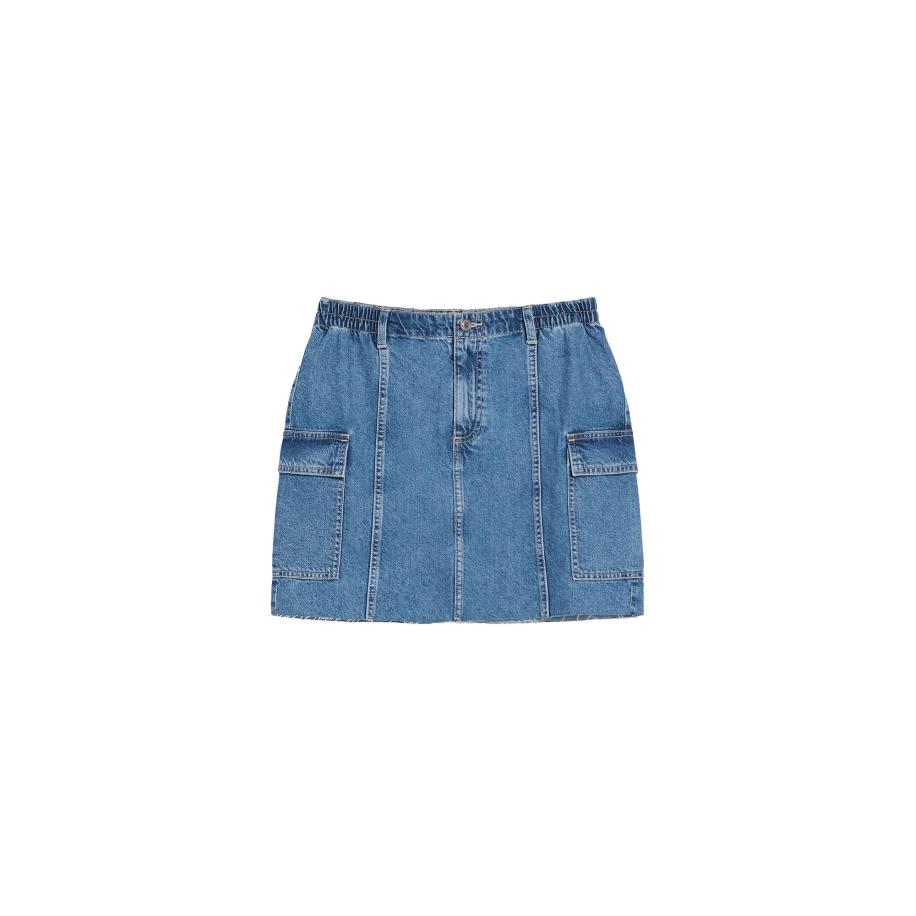 Bershka Bershka Rok blauw denim -