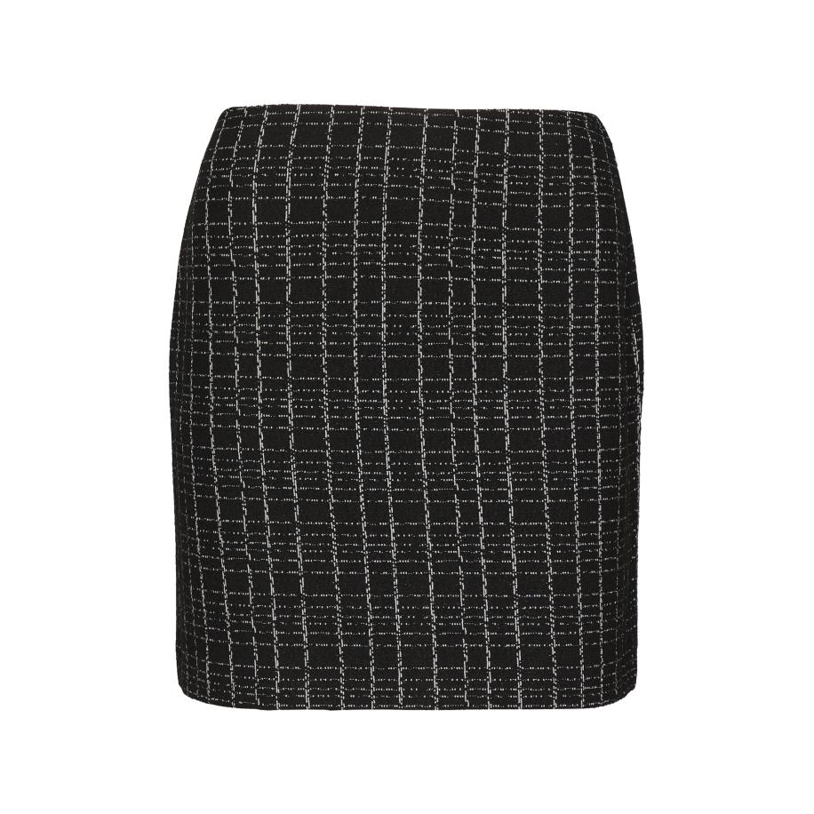 Comma COMMA Rok zwart / zilver -