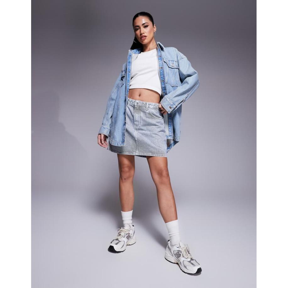 HUGO Blue Denim rok in blauw Blauw