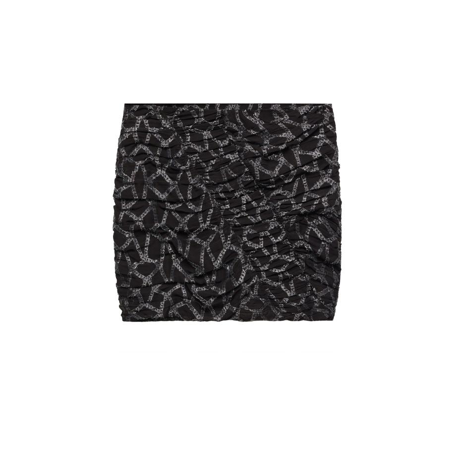 Mango MANGO Rok zwart / offwhite -