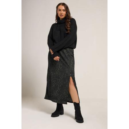 Yours Curve Khaki Groene Luipaardprint Textuur Tube Rok Size 66-68