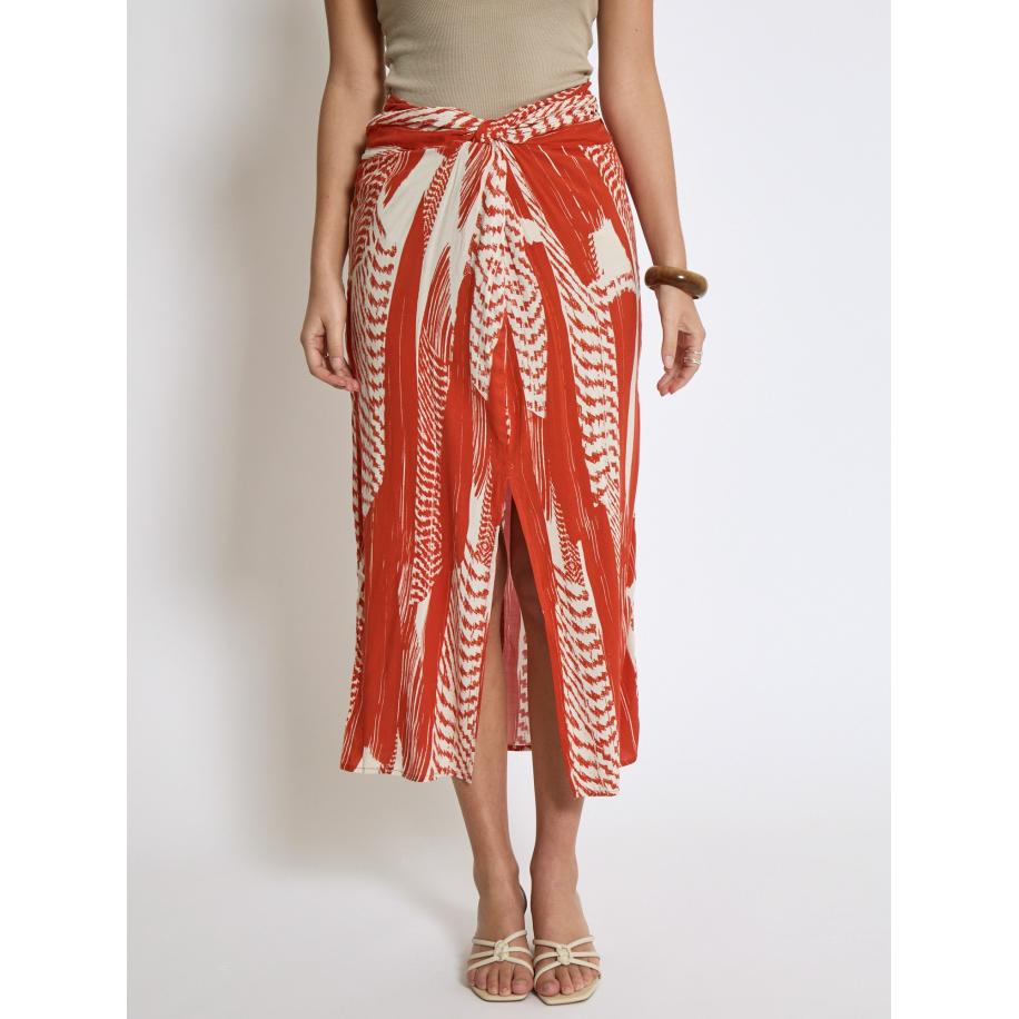 Desires DESIRES Rok Melanie rood / wit -