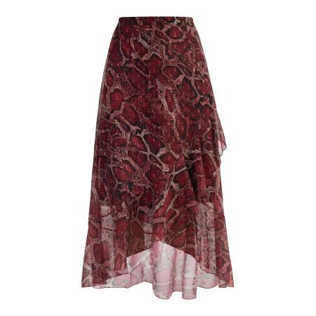 Faina faina Rok sand / stone grey / robijnrood / zwart