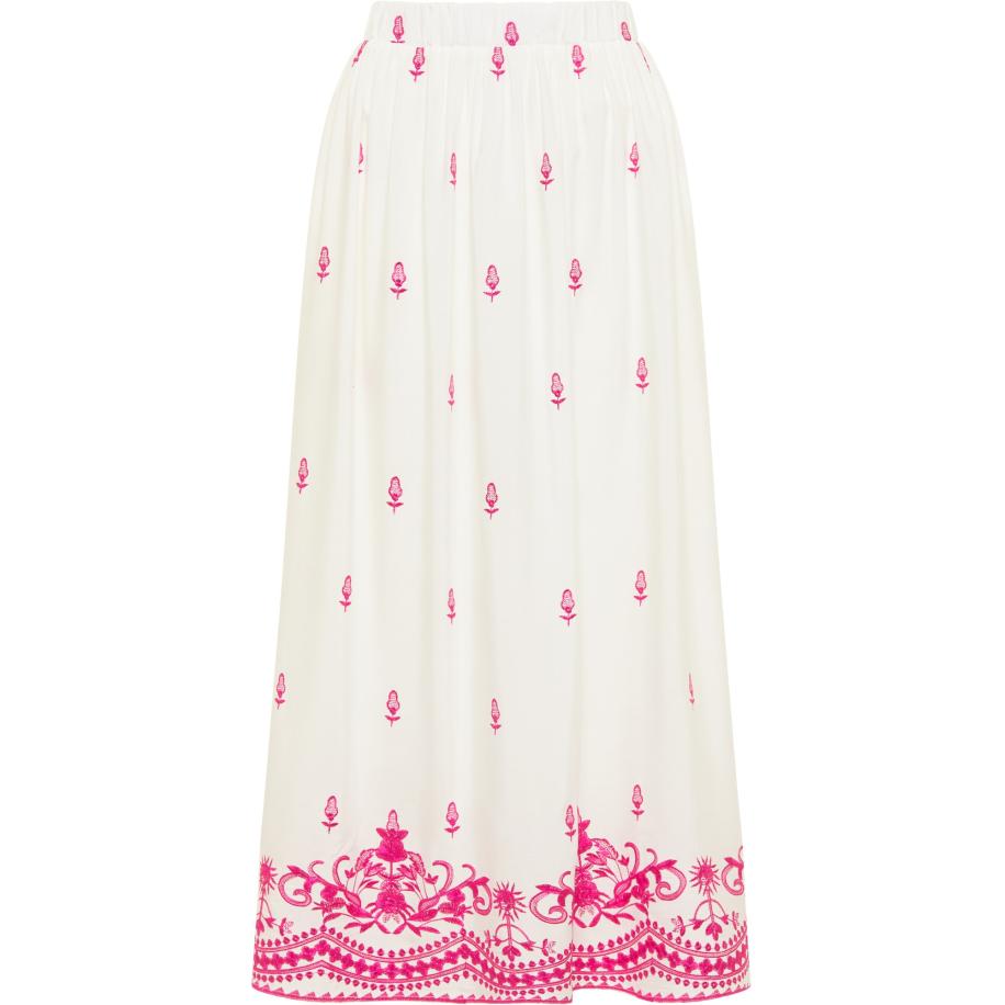 IZIA IZIA Rok donkerroze / wit -