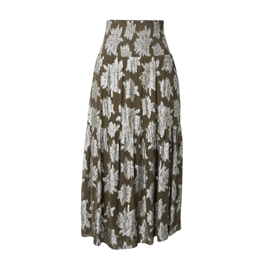 WHITE STUFF Rok Phoebe olijfgroen / zilver Groen