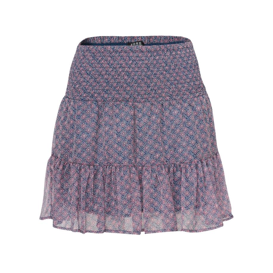 KOROSHI KOROSHI Rok navy / rosa / offwhite -