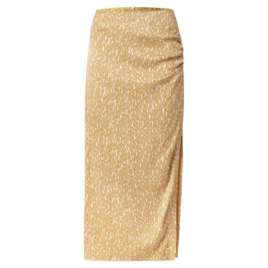 Second Female SECOND FEMALE Rok beige / geel / zwart -