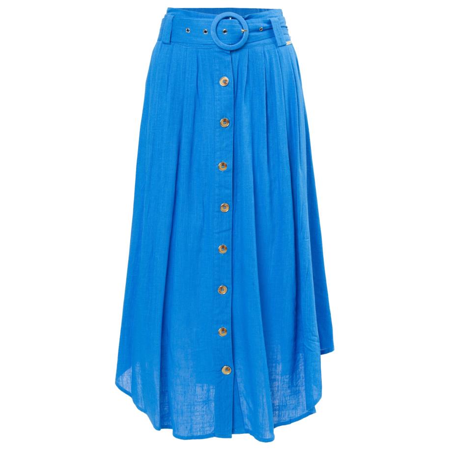 Influencer Rok beige Blauw