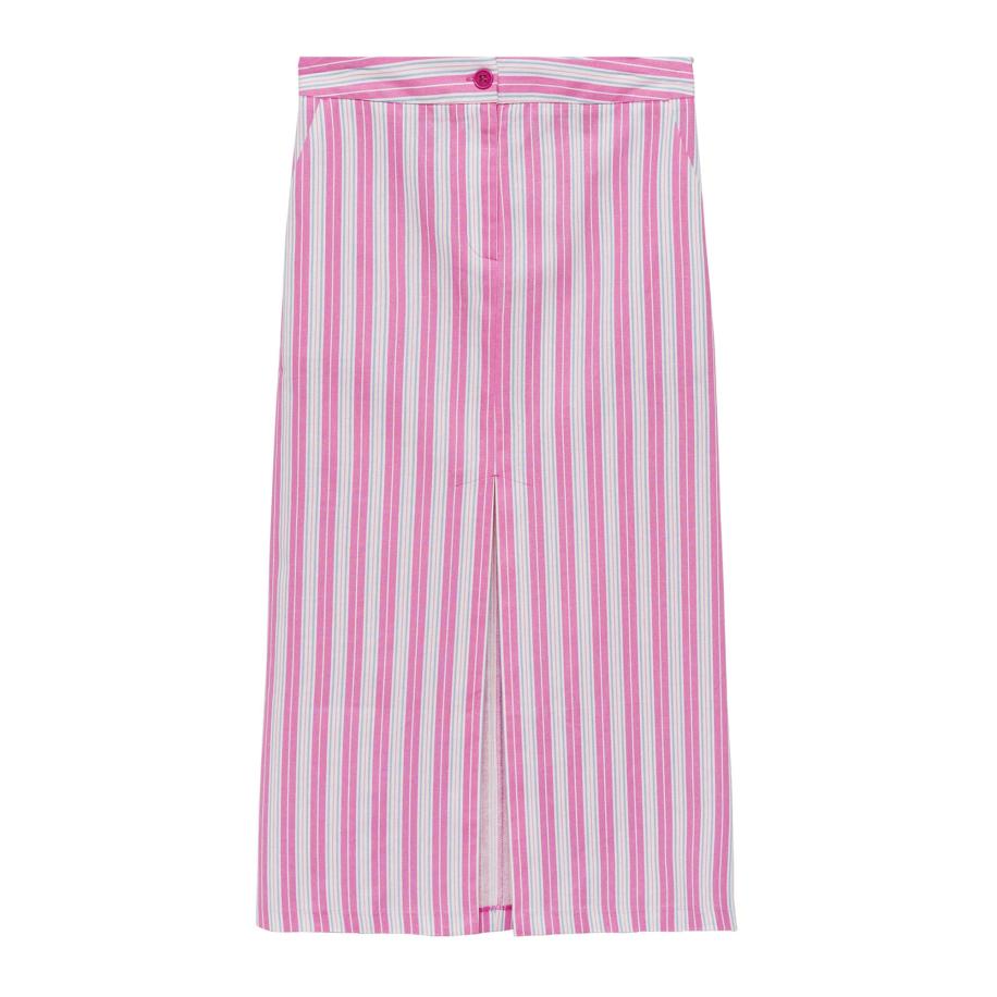 Mango MANGO Rok lichtblauw / pink / wit -