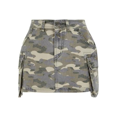 Felicious Rok ecru / grijs / kaki / donkergroen