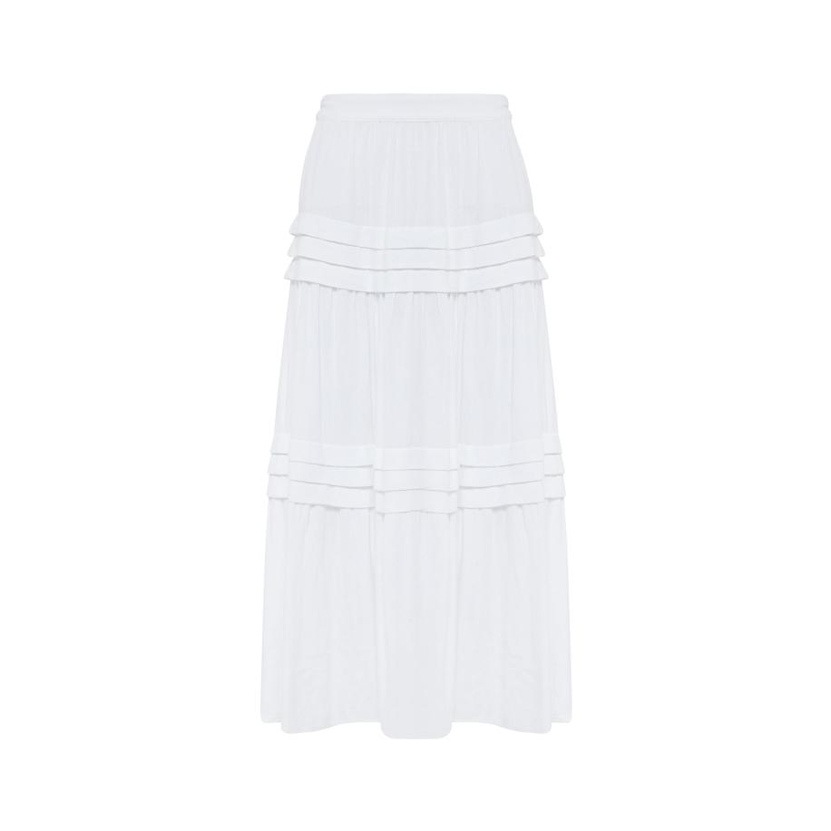 Tussah Rok Laidey wit Wit