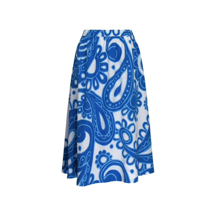 Seidensticker SEIDENSTICKER Rok Schwarze Rose blauw / wit -