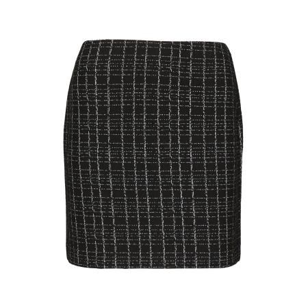 Comma COMMA Rok zwart / zilver