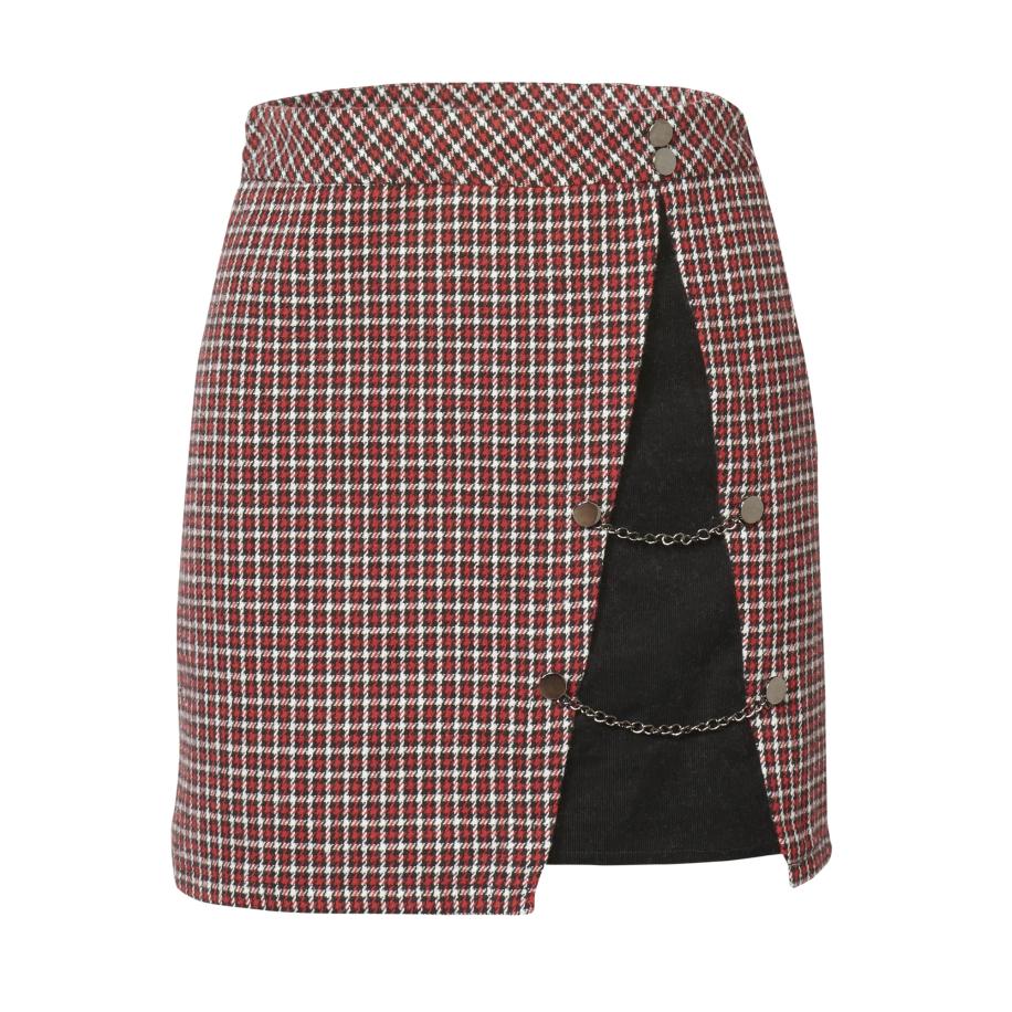 KOROSHI KOROSHI Rok rood / zwart / wit -