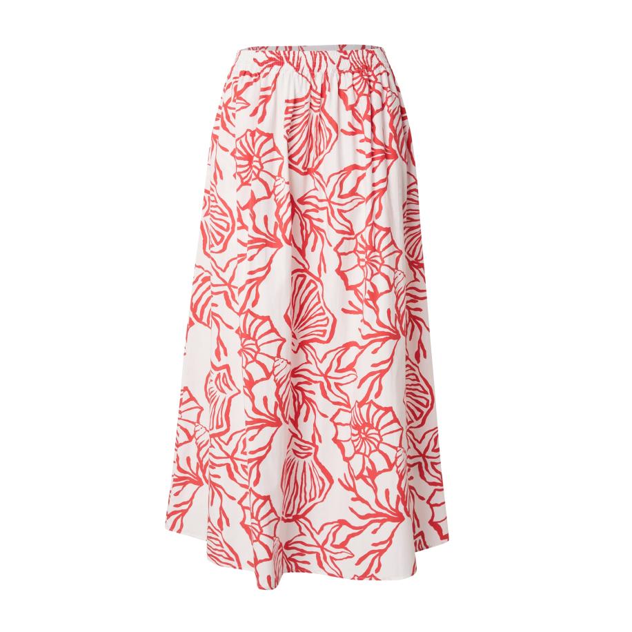 Oui OUI Rok knalrood / wit -