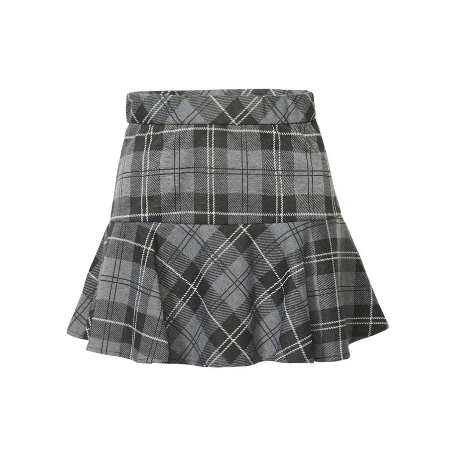 KOROSHI KOROSHI Rok grijs / zwart / wit -