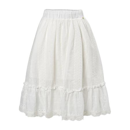 Influencer Influencer Rok Broderie groen / wit