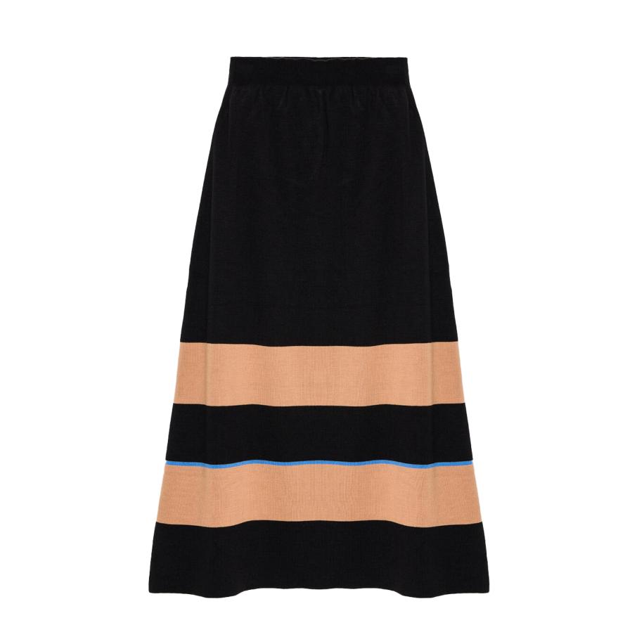 Touche Prive Touche Prive Rok beige / blauw / zwart -