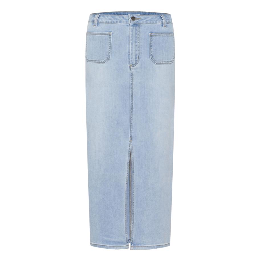 Kaffe Kaffe Rok Karla blauw denim -