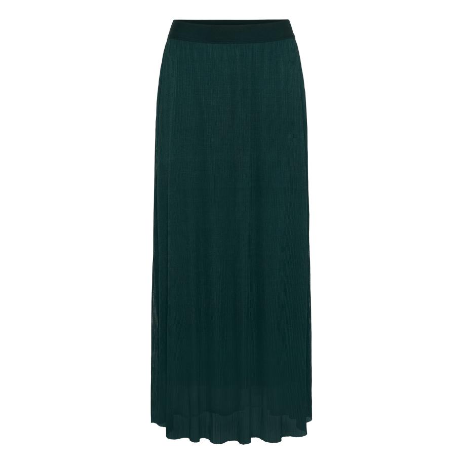 Kaffe Rok smaragd Groen