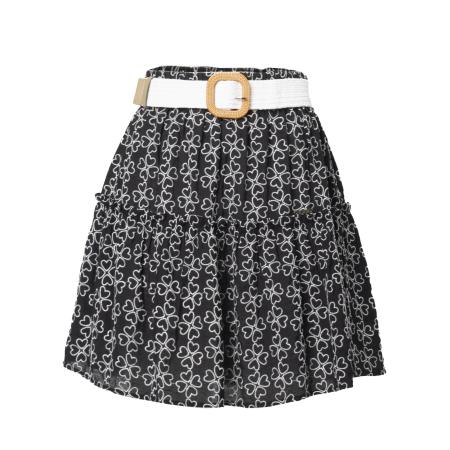 Influencer Influencer Rok zwart / wit