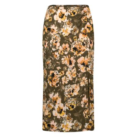 Zero zero Rok beige / olijfgroen
