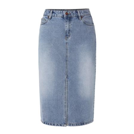 TATUUM TATUUM Rok MEDIANA blauw denim / bruin