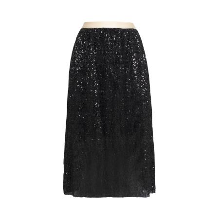 Influencer Influencer Rok Sequin zwart