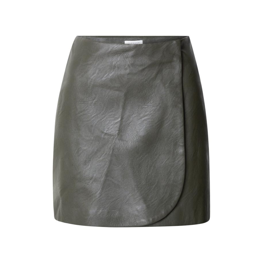 Topshop TOPSHOP Rok donkergroen -