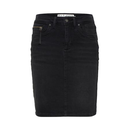 PULZ PULZ Jeans Rok Karolina black denim