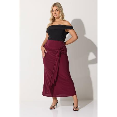 Limited Collection Curve Burgundy Red Tie Maxirok Size 58-60