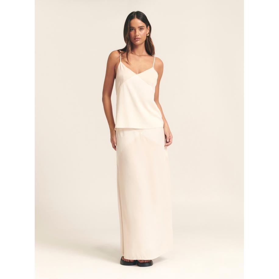 St MRLO Rok SHADOW MAXI SKIRT nude Bruin