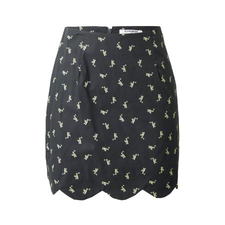 Glamorous GLAMOROUS Rok pasteelgeel / zwart