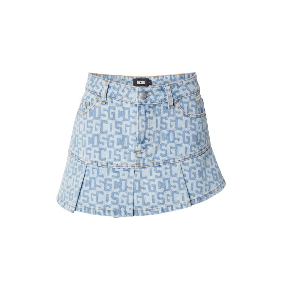 GCDS GCDS Rok duifblauw / blauw denim -