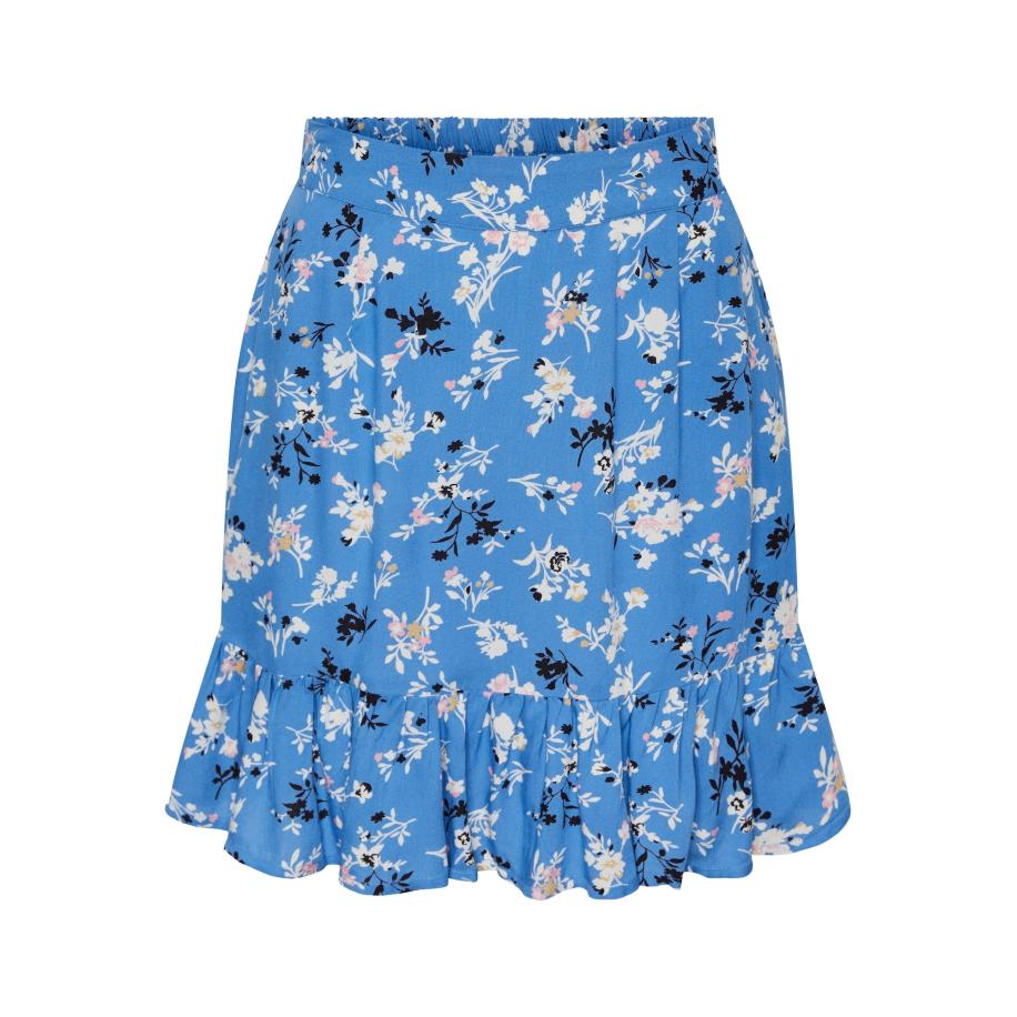 Pieces PIECES Rok NYA hemelsblauw / rosa / zwart / wit -