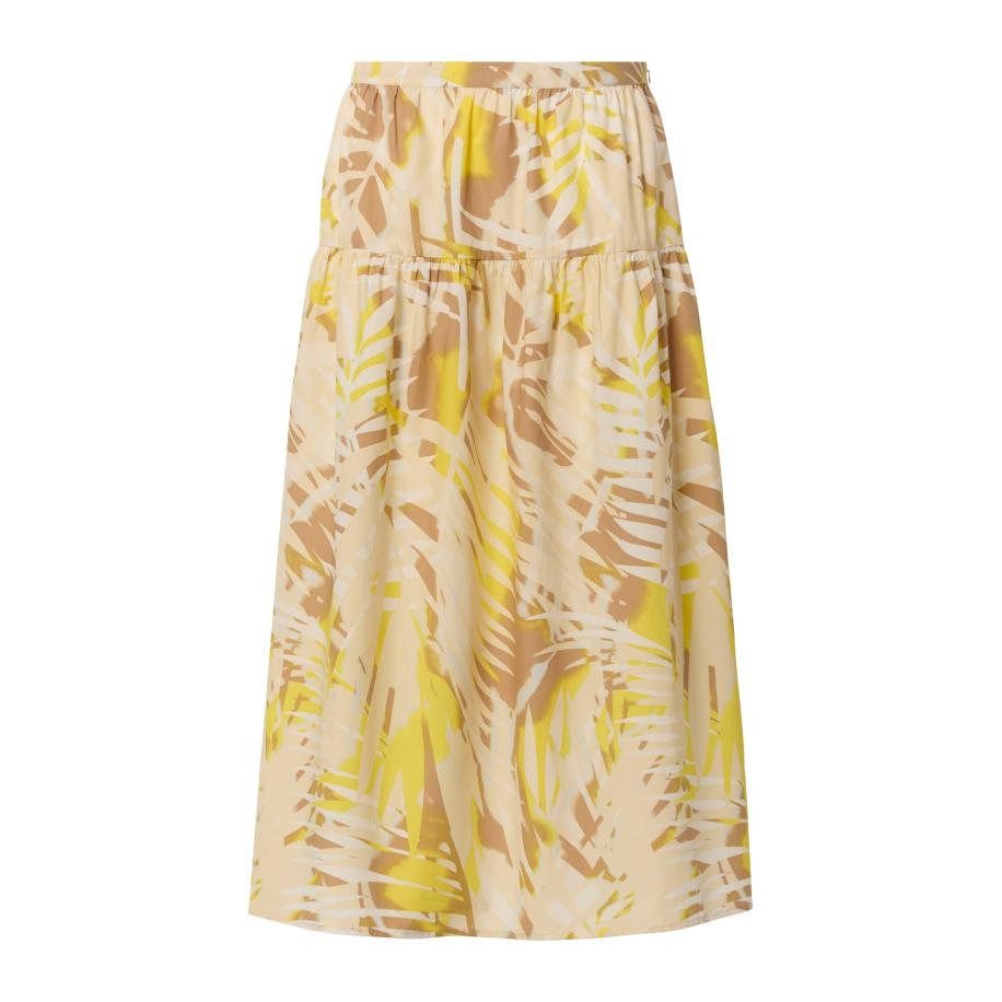 COMMA Rok beige / crème / geel Geel