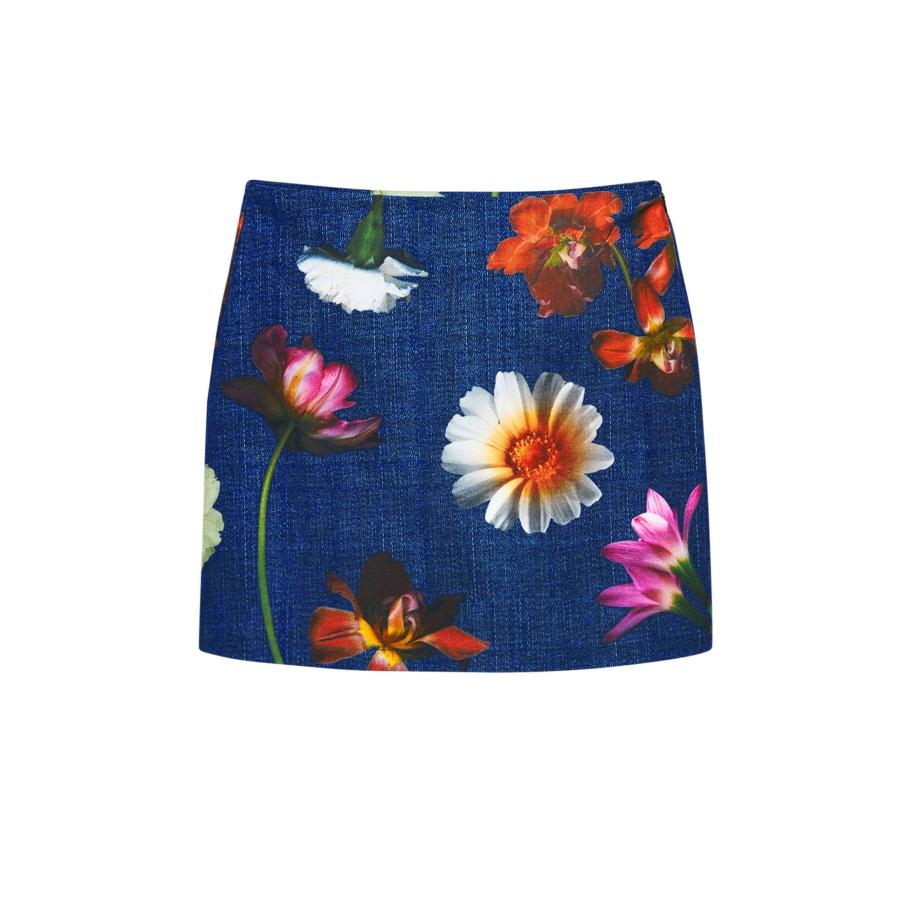 Desigual Desigual Rok enziaan / gemengde kleuren -