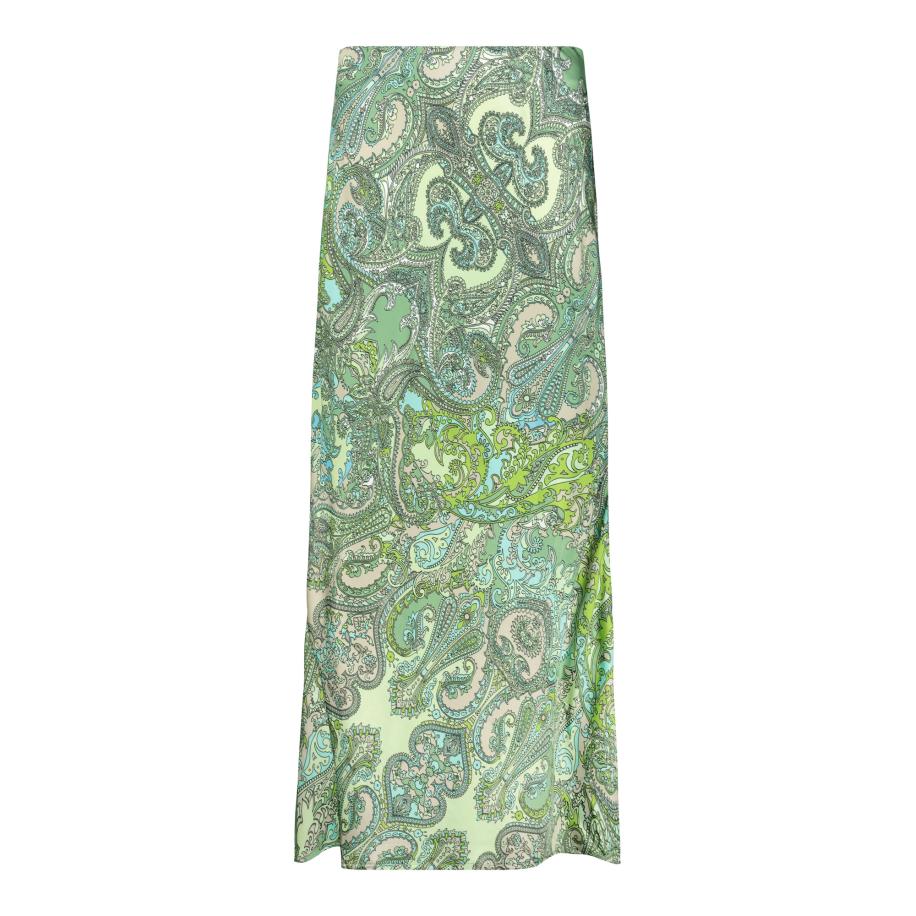 Monari monari Rok hemelsblauw / kaki / mintgroen / lichtgroen -