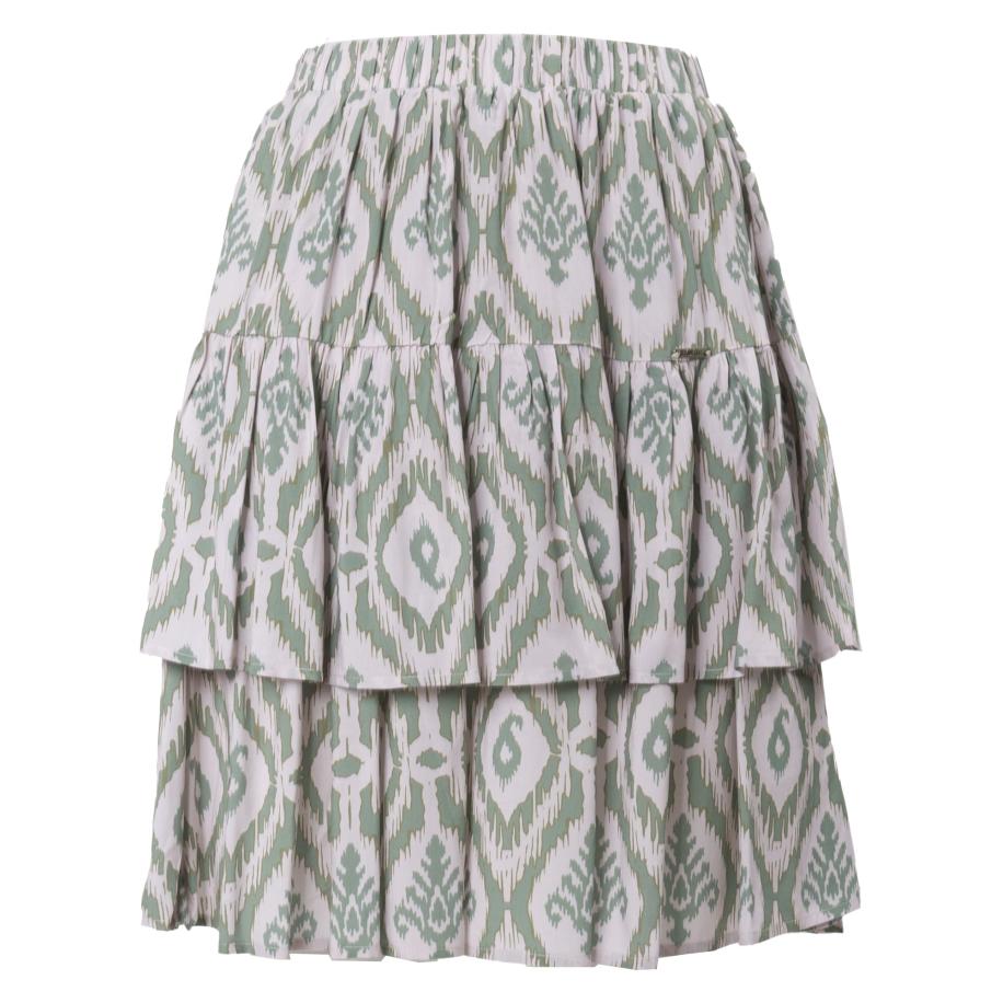 Influencer Influencer Rok olijfgroen / pastelgroen / wit -