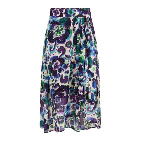 Morgan Morgan Rok CITY lichtblauw / groen / donkerlila / wit